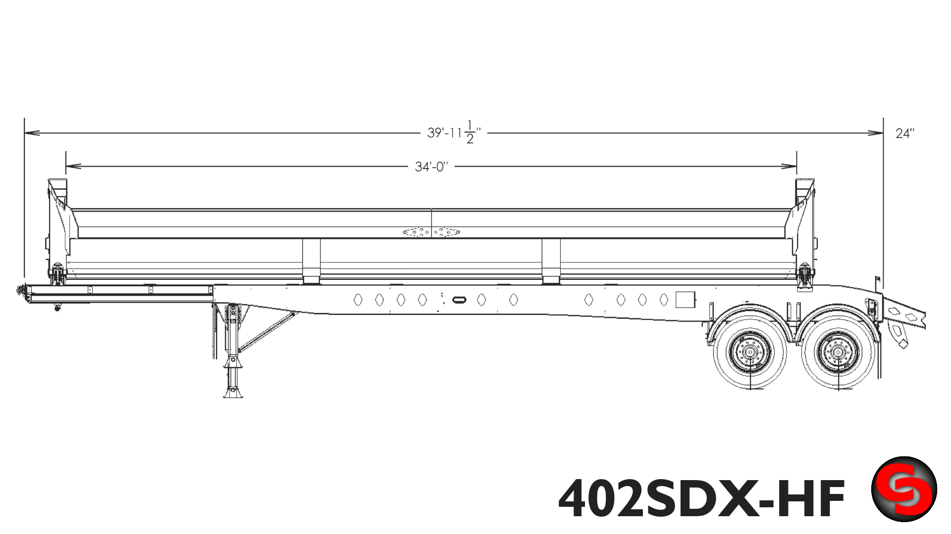 40' 2-Axle Side Dump — photo 3