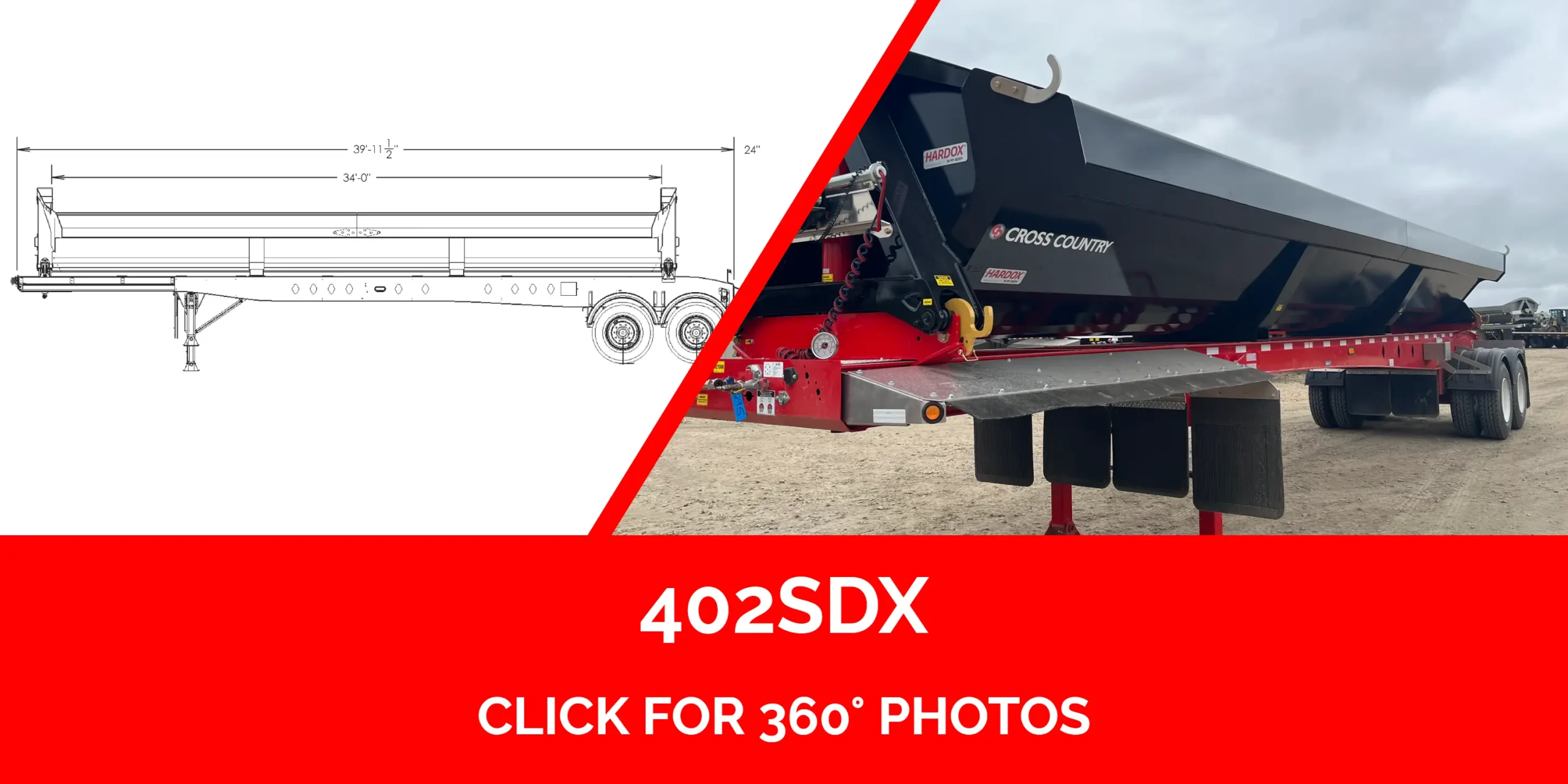 40' 2-Axle Side Dump — photo 2