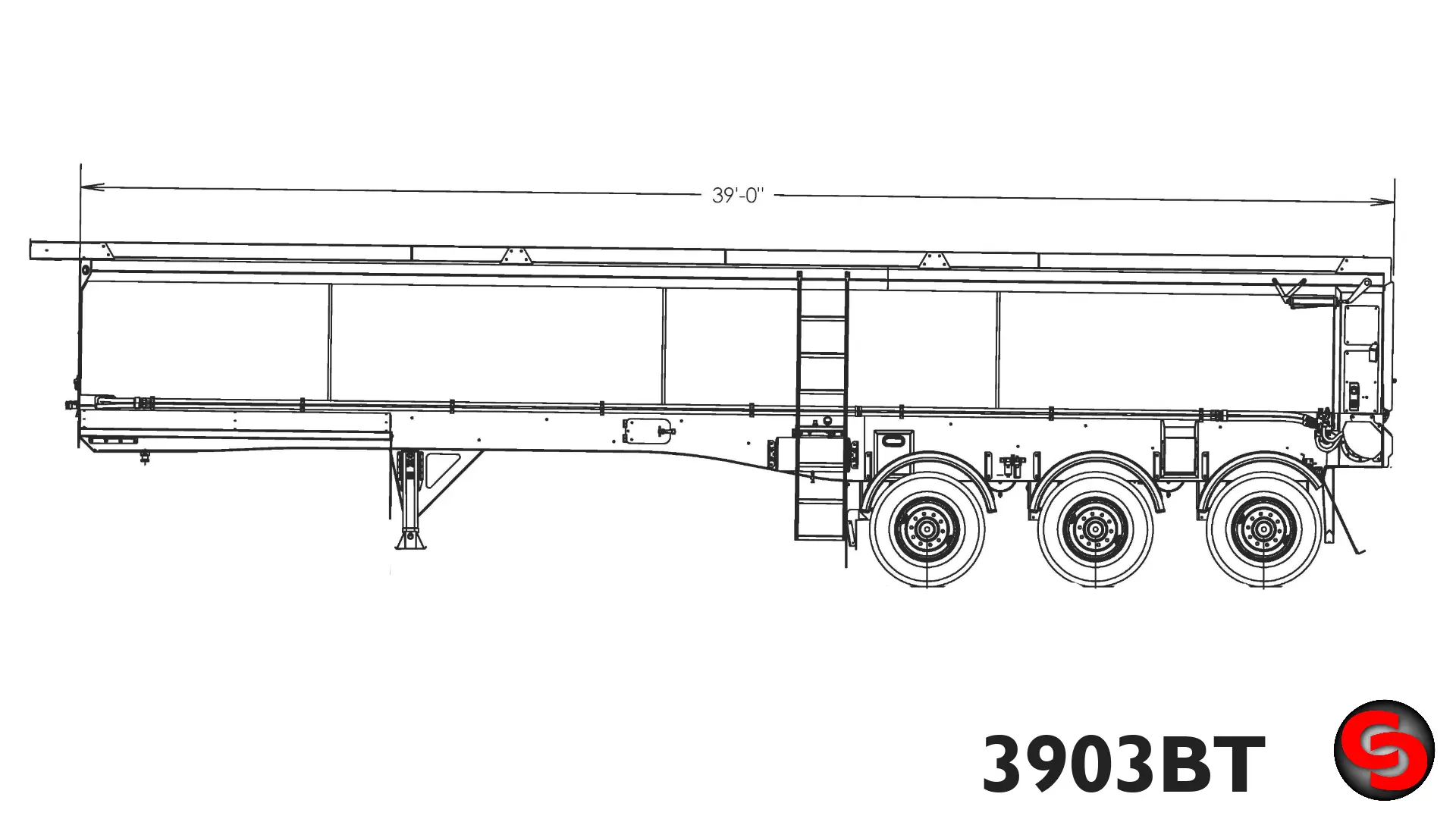 39' Tridem Belt Trailer — photo 3