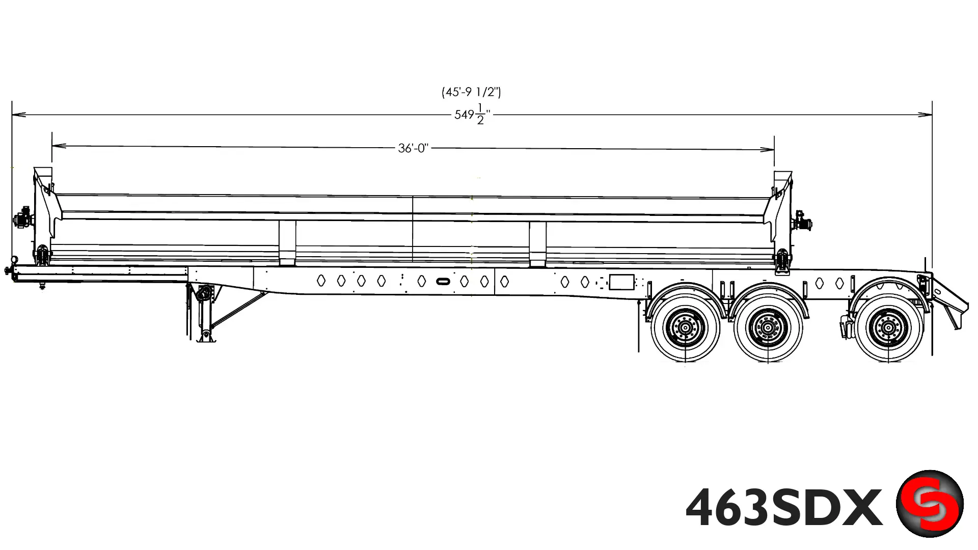 46' Tridem Side Dump — photo 3