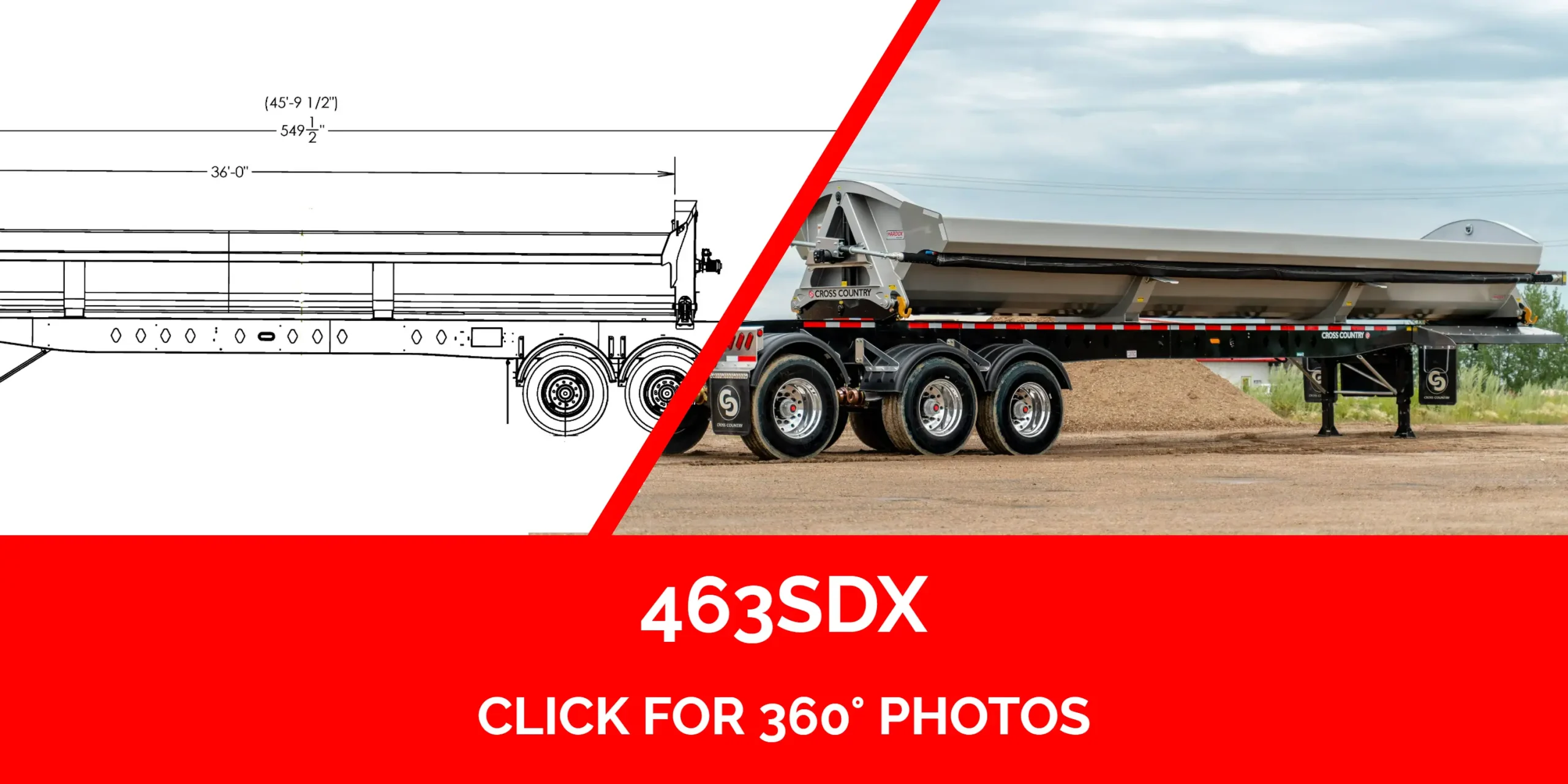 46' Tridem Side Dump — photo 2