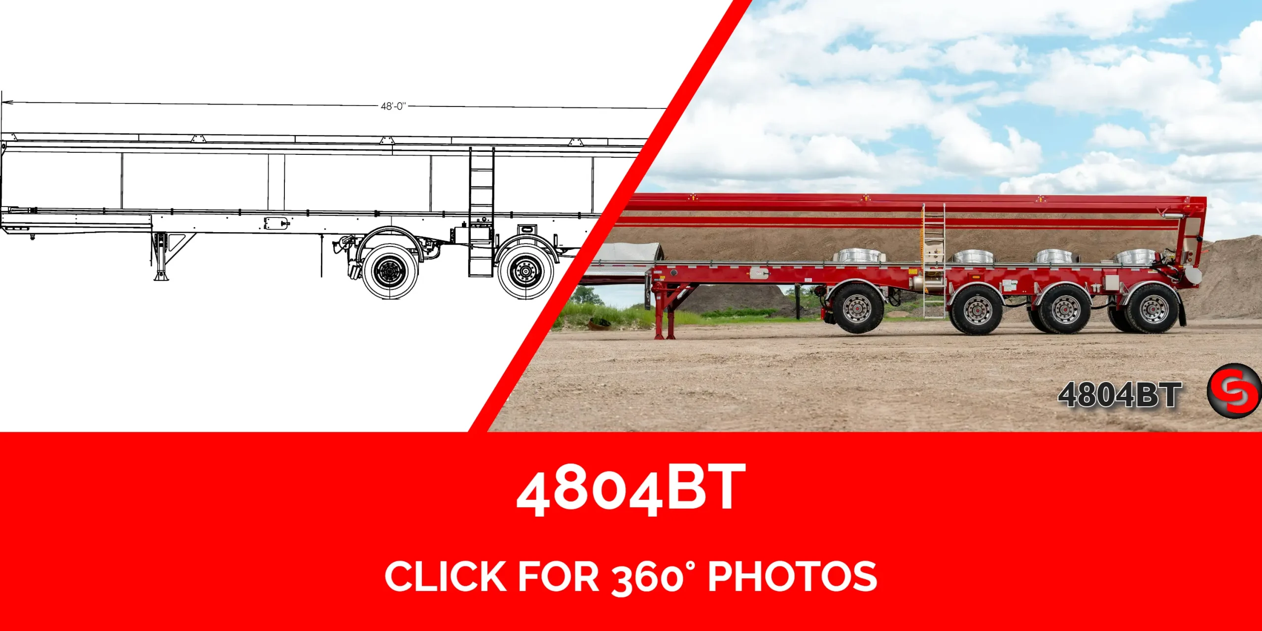 48' Quad-Axle Belt Trailer — photo 2