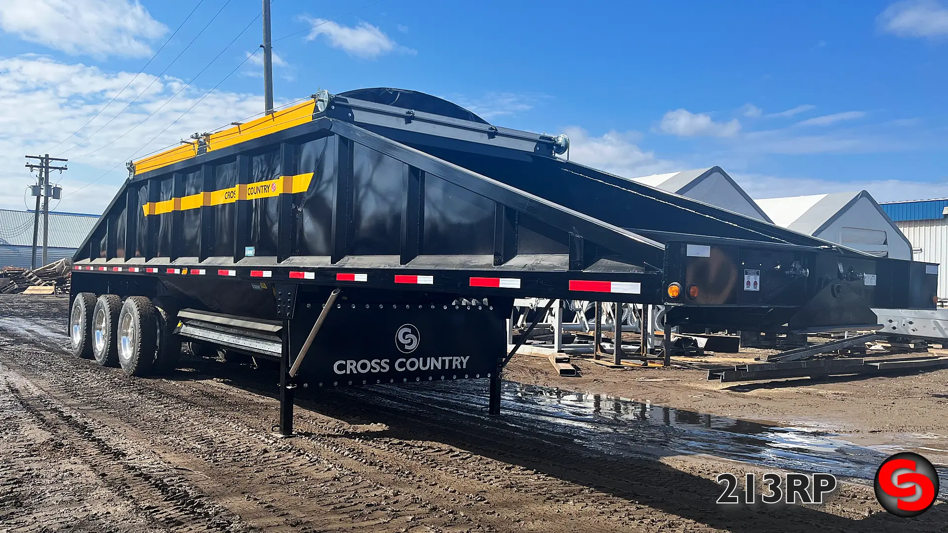 42' 3-Axle Clamshell Belly Dump (Electronic Gate Stop)