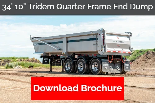 34’ 10” Tridem Quarter Frame End Dump